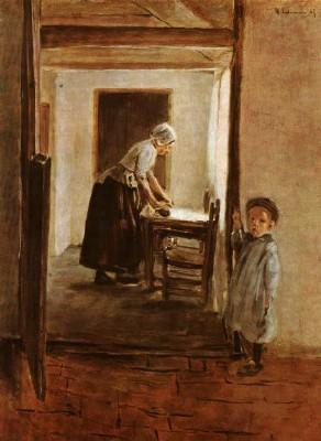 Max Liebermann: Die Pl&auml;tterin, 1887