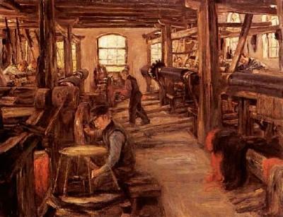 Max Liebermann: Weberei in Laren, 1897