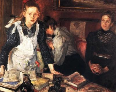 Fritz von Uhde: Die Schulstunde, 1899