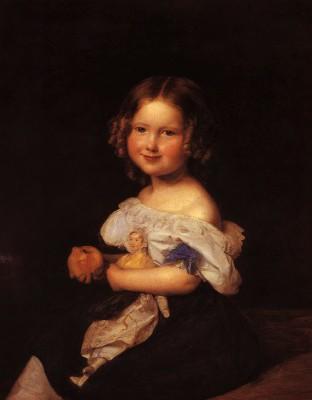 Ferdinand G. Waldm&uuml;ller: Bildnis der Tochter des Ehepaares Werner, 1835