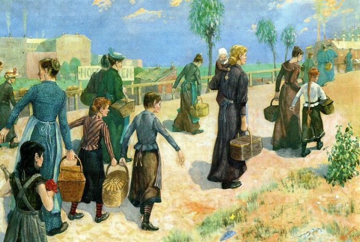 Hans Baluschek: Mittag, 1894