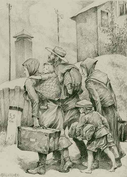 Hans Baluschek: Wanderarbeiter, 1926