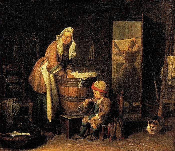 Jean-Baptist Chardin: Die W&auml;scherin, um 1733
