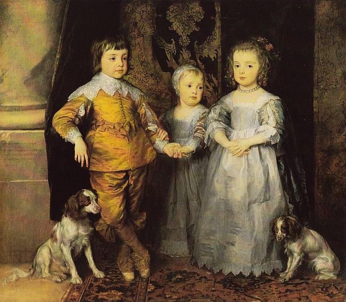 Anthonis van Dyck: Die drei &auml;ltesten Kinder Charles I., 1635
