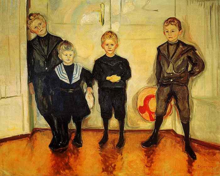 Edvard Munch: Die vier S&ouml;hne des Dr. Max Linde, 1903