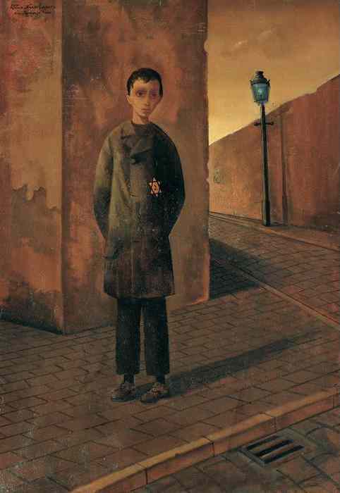 Felix Nussbaum: Jaqui auf der Stra&szlig;e, 1944