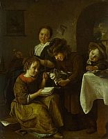 Jan Steen, Kinder bringen einer Katze das Lesen bei