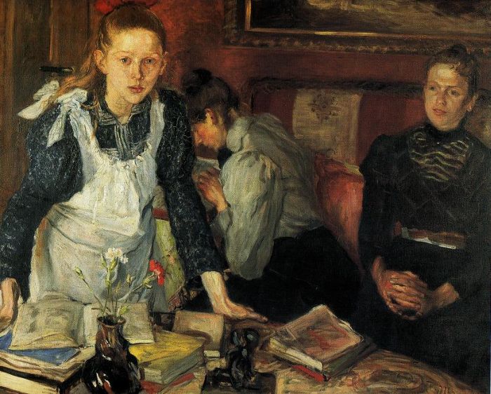 Fritz v.Uhde: Die Schulstunde, 1899